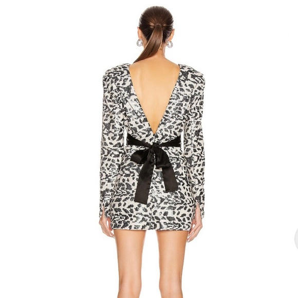 NEW ROTATE REVOLVE SEQUIN MINI DRESS - Picture 6 of 10